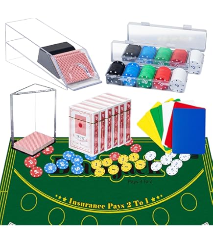 Amazon.com: Extguds Entertainment Casino Game Set,Blackjack,Texas