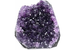 DEEP PURPLE PROJECT 1 Lb Quartz Crystal Cluster Raw Amethyst Stone Plus: GIFT WRAP BOX INCLUDED