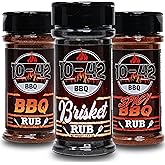 10-42 BBQ Variety Pack Barbecue Dry Rub Seasoning Set - Southern BBQ Taste 3 Pack - for Ribs, Chicken, Brisket, Chicken Wings, Pork and More - Made in USA