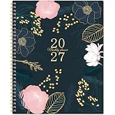 2027 Monthly Planner - Monthly Planner/Calendar 2027, Jan. 2027 - Dec. 2027 | 11" x 9" Monthly Planner with Monthly Tabs, Double-Sided Pockets, Twin-Wire Biding, Holidays, Notes Pages, Julian Dates