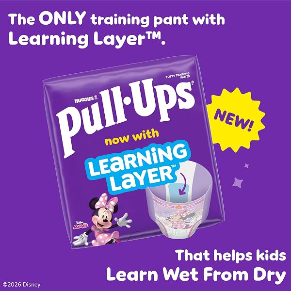 PULL-UPS GIRLS’ POTTY TRAINING PANTS, SIZE 2T-3T TRAINING UNDERWEAR (16-34 LBS), 23 COUNT
