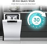 Hisense Slimline Dishwasher 10 Place White HS523E15WUK 30 Min Quick Wash view 5