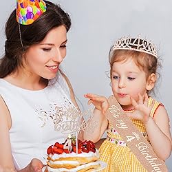 4th Birthday Decorations for Girl Including