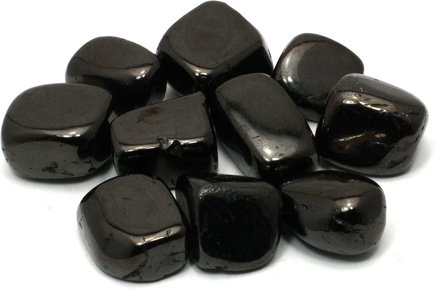 Indoor Fountains & Accessories - CrystalAge Jet Tumble Stone (20-25mm) - Single Stone