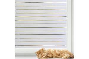 rabbitgoo Window Film Privacy Frosted Blinds Static Cling Glass Frosting Film Non-Adhesive Sun Blocking Privacy Window Tint f