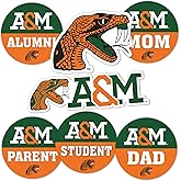 Desert Cactus Florida A&M University Sticker FAMU Rattlers Vinyl Decals Laptop Water Bottle Car Scrapbook (Round Family)