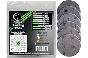 Creating the Difference TruCut Sanding Pads | Made Specifically for Bowling Balls | Resurfacing – Surface Management (6 Pack Variety All Grits, 500,1000, 1500, 2000, 3000,5000-5 inch)