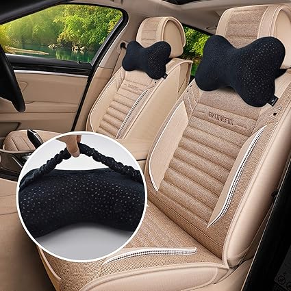 Amazon Com Windsleeping 2 Pack Latex Car Headrest Pillow For Seat