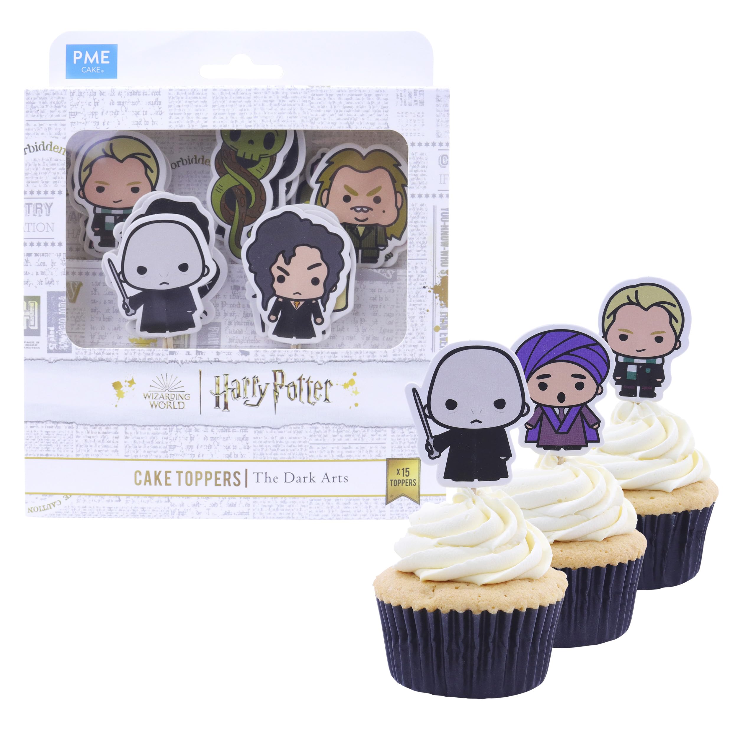 PME Harry Potter Cake Toppers, Pack of 15, The Dark Arts