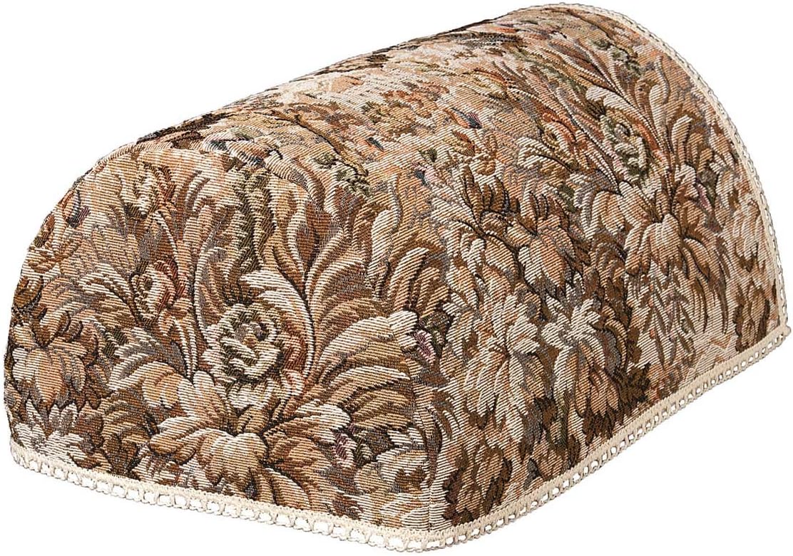 linen702Tapestry Chair Arm Covers, JUMBO, MINI AND REGULAR SIZE. Chair Backs, 2 and 3 seater Settee Backs in Brown and Beige floral with a castle design (pairs) (JUMBO CHAIR ARM COVERS (PAIR))