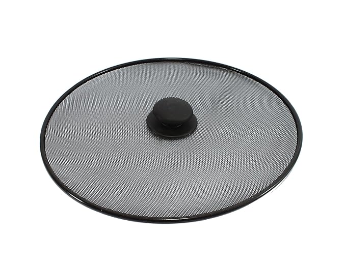 Splatter Screen Frying pan Splatter Lid in Black Amazon.co.uk Kitchen