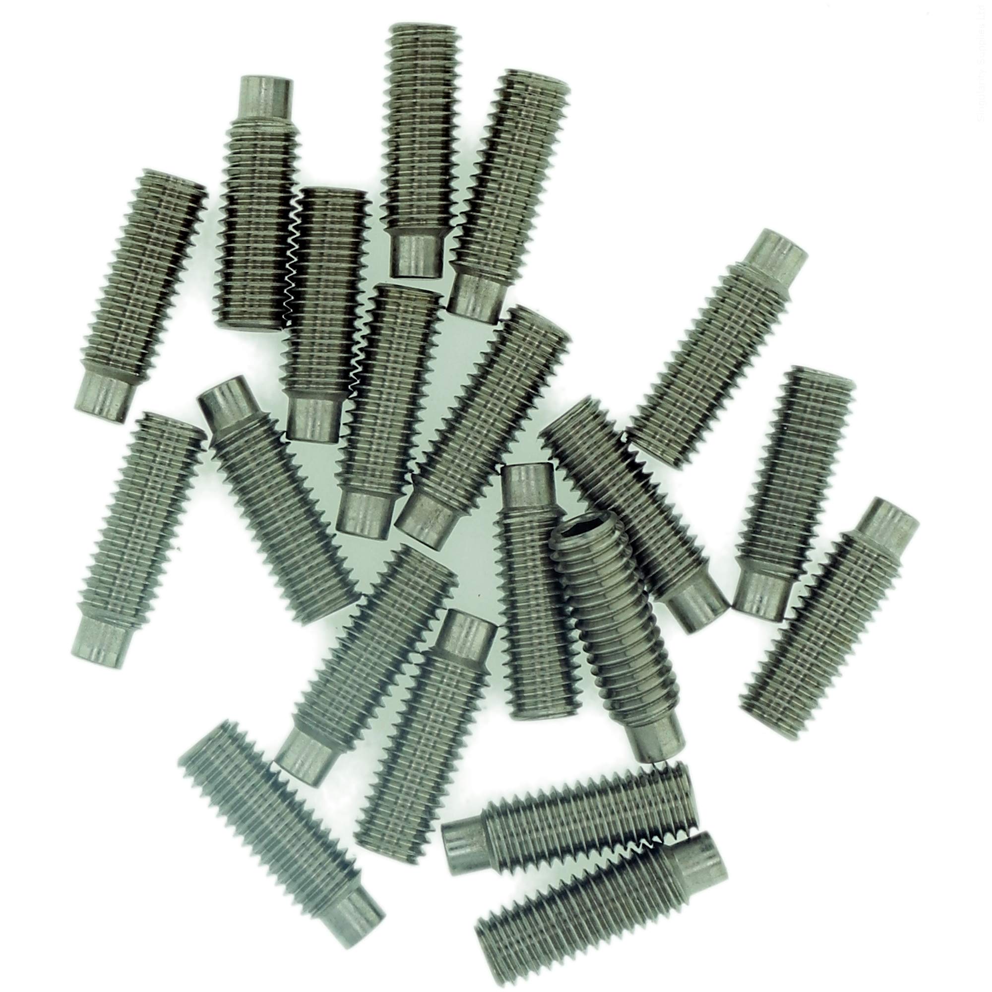 M4 (4mm x 8mm) Hex Socket Grub Screw (Dog Point) - Stainless Steel (A2) (Pack of 20) — image 1