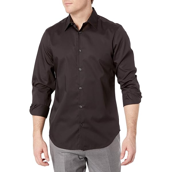 Amazon.com: Perry Ellis Men's Slim Fit Wrinkle Free Dress Shirt (32/33-17,  Berry Dobby Stripe) : Clothing, Shoes & Jewelry
