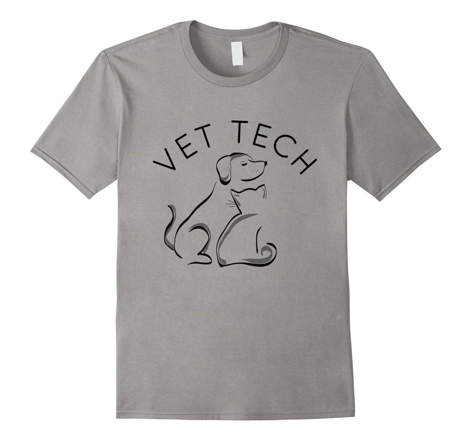 Vet Tech T-Shirt - Dog Cat Shirt Design-Rose