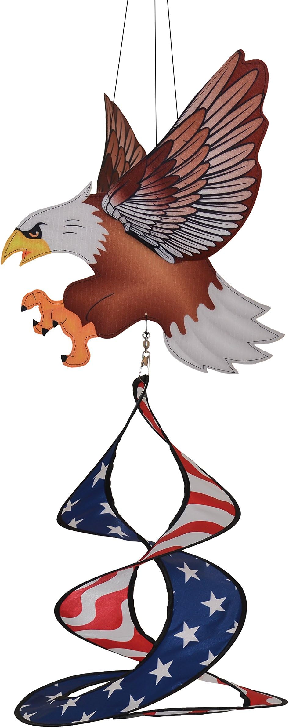 In the Breeze 4870 4870-Patriot Patriot Eagle Theme Duet,13" W x 28" H x 10" D