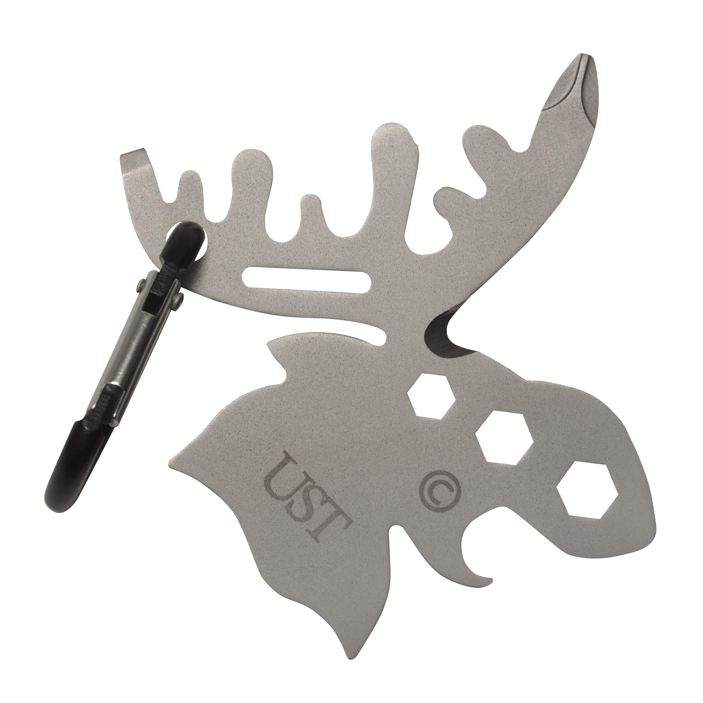 UST Stainless-Steel Tool A Long Multi-Tool Carabiner, Silver, One Size (20-02763)