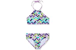 Kanu Surf Girls' Mahina UPF 50+ Beach Sport Halter Bikini 2-Piece Swimsuit