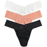hanky panky - Eco RX Original Rise Thongs for Women | Cotton Underwear, Sustainable Tencel Material | One Size 4-14 | 3 pack