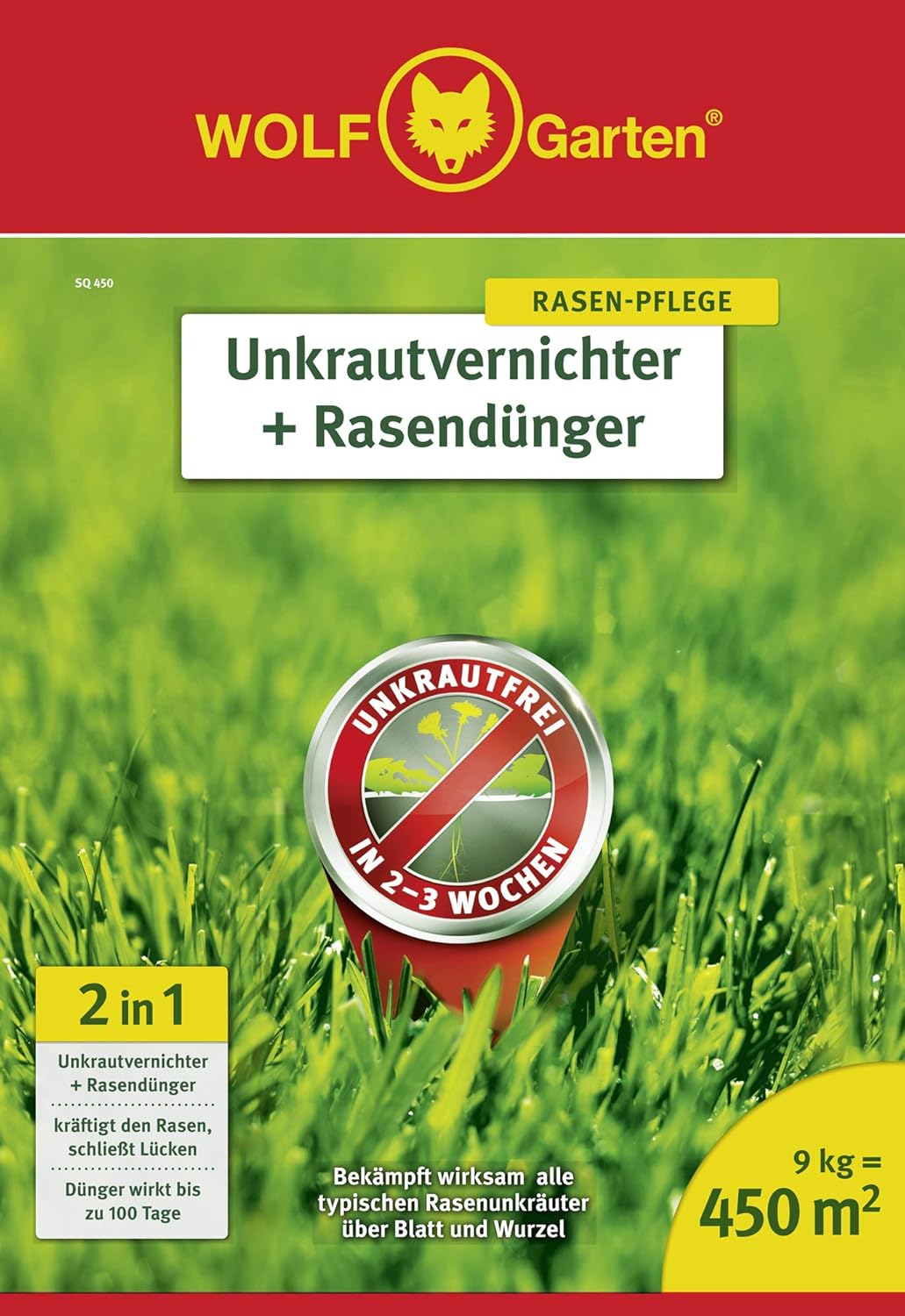 Wolf Garten 2 In 1 Unkrautvernichter Plus Rasendunger Sq 450 3840745 Amazon De Garten