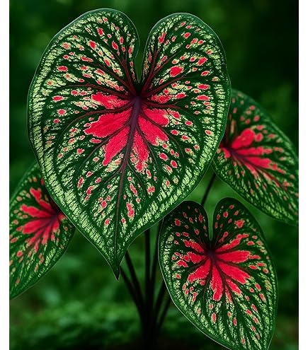 Amazon.com : 6 Snow White Caladium Bulbs for Planting - Perennial