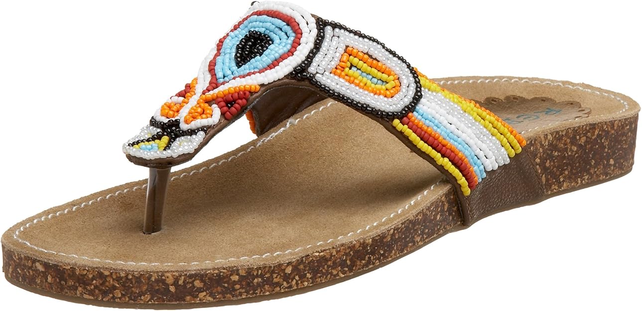 Amazon.com | Rebels Women's Kimber Sandal, White Multi, 5 M US | Sandals