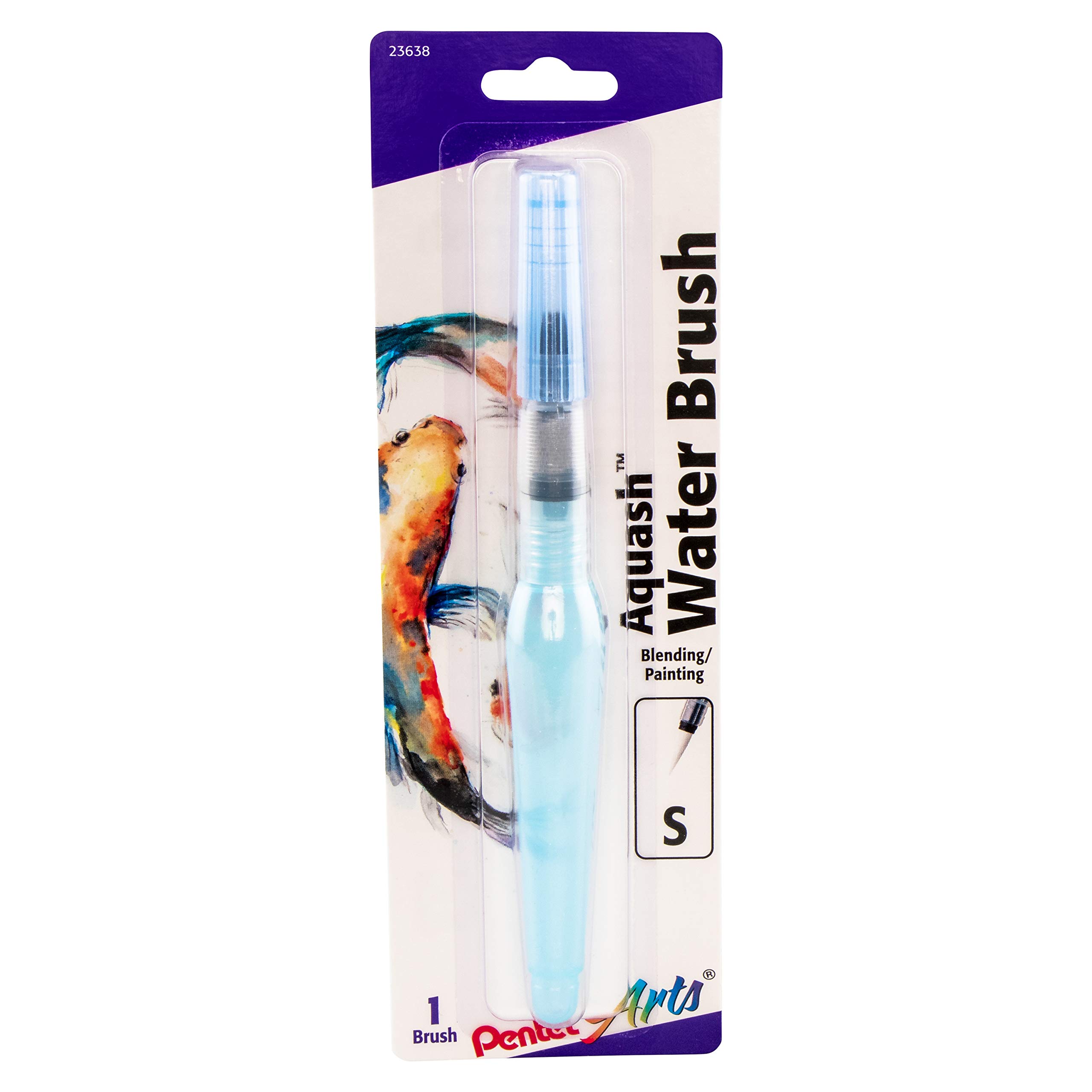Pentel 1-Piece Small Arts Aquash Water Brush, Fine Point