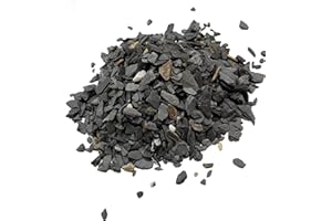 SMALL WORLD SLATE & STONE Natural Slate Stone - 1/8 to 1/4 inch Slate Gravel | Perfect for Basing Models, Aquariums, Bonsai and Miniature Gardens, 1lb
