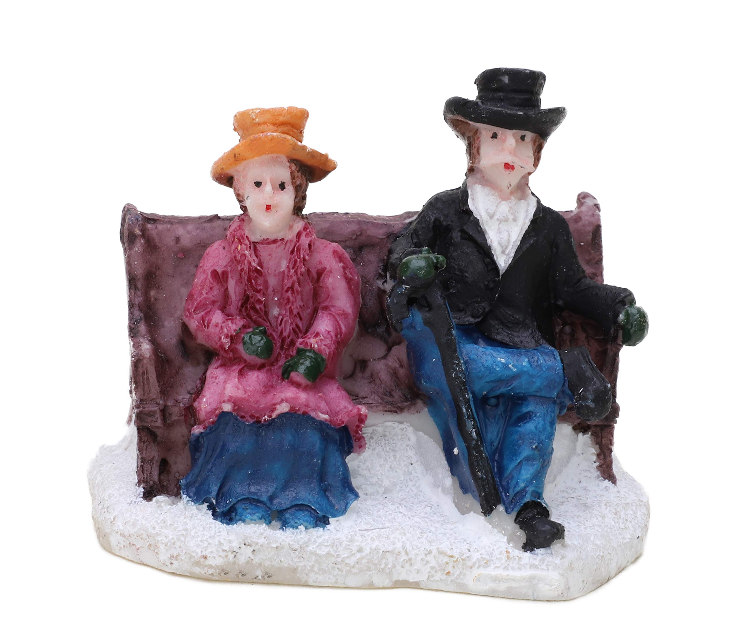 Toyland® Mini Resin Christmas Collectible Ornament - Village Scene Accessories - Xmas Figures (Couple & No Baby 2 Inch) — image 1