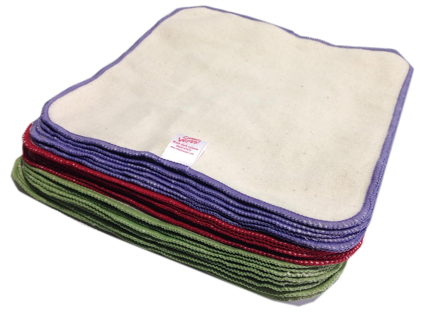 Cheeky Wipes Soft Flannel Cloth Baby Wipes Suitable for Hand & Faces Pack of 25 Amazon.co