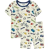 pureborn Baby Toddler Kids Boy Viscose from Bamboo Pajamas Set Pjs 2pcs 18M-8Y