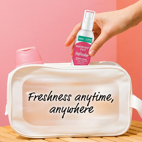 SUMMER’S EVE REFRESHER MIST, FEMININE SPRAY REDUCES ODOR, BLISSFUL ESCAPE, BODY SPRAY FOR WOMEN, 1.89 OZ BOTTLE