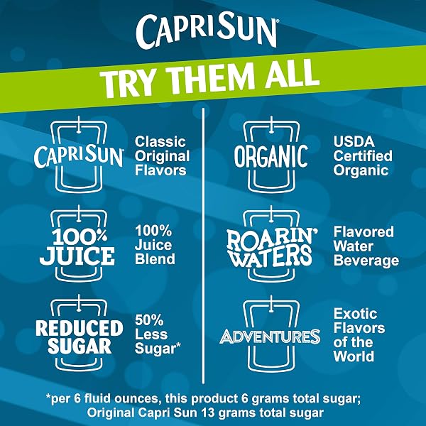 CAPRI SUN STRAWBERRY KIWI READY-TO-DRINK JUICE (10 POUCHES)