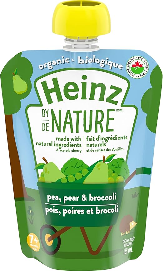 Heinz By Nature Organic Baby Food Pea, Pear &amp; Broccoli