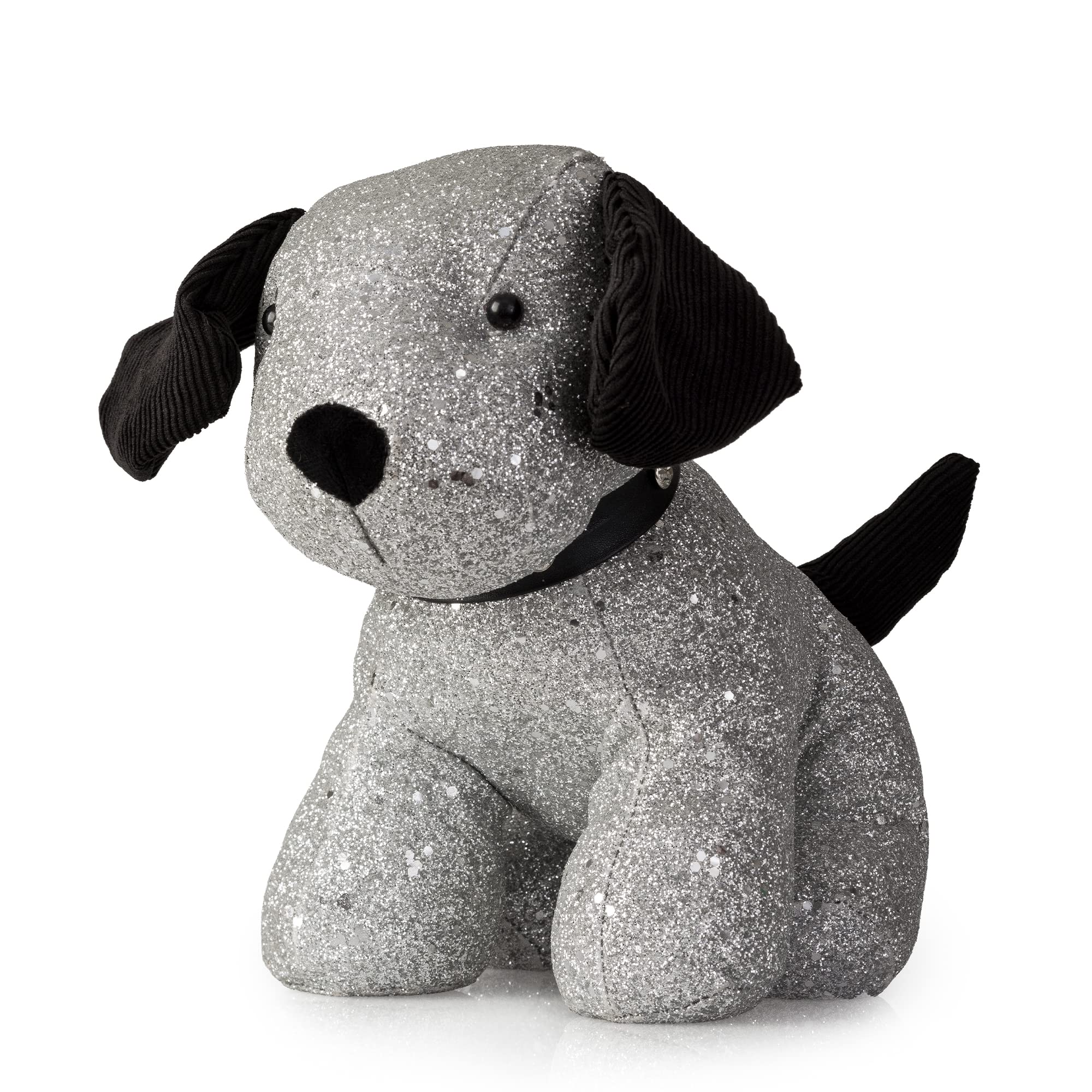 Blue Canyon Sammy Sparkle Weighted Dog Door Stop – Decorative Sand Filled Animal Doorstop for Floor, Cute Indoor Door Stopper, Gift for Dog Lovers