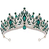 CoTeeZa Rhinestone Crown for Women - Gothic Baroque Wedding Crowns Fairy Headpiece for Renfaire Halloween Birthday Prom