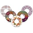 ExpressionMed - Adhesive Patch for Libre 2 and Lingo (5-Pack) - Made in The USA, Waterproof, Split Backing, CGM Tape (Autumn Style Variety Pack)