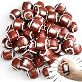 Vinsot 50 Pcs Mini Footballs Bulk 2 Inch Leather Foam Stress Ball Football Party Favor for Kids Birthday Homecoming Game Carnival School Reward Supplies Gift Goodie Bags Stuffers