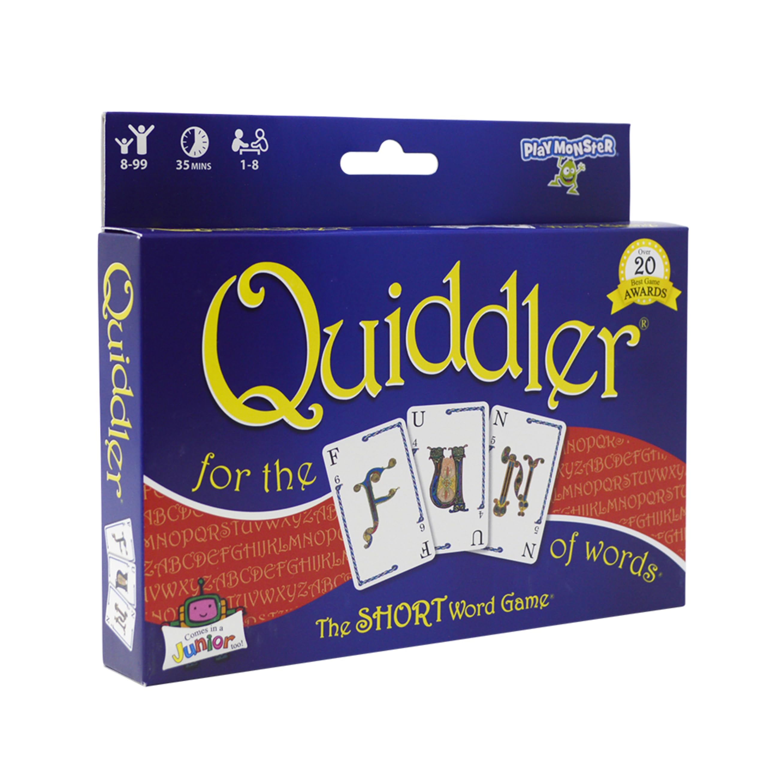Photo 1 of Quiddler Card Games for Kids - Playing Cards Word Games, Deck of Cards, Fun Family Games for Kids and Adults, Game Night, Travel Games, Multi-Player, Ages 8+
