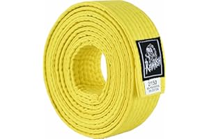 Fadi Sports Revansh Martial Arts Belt - Uniform Rank Belt for Karate, Judo, Aikido, Taekwondo - Unisex Belt for Kids Adults