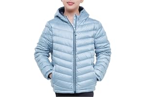 Rokka&Rolla Girls' Ultra Lightweight Packable Down Puffer Jacket Coat