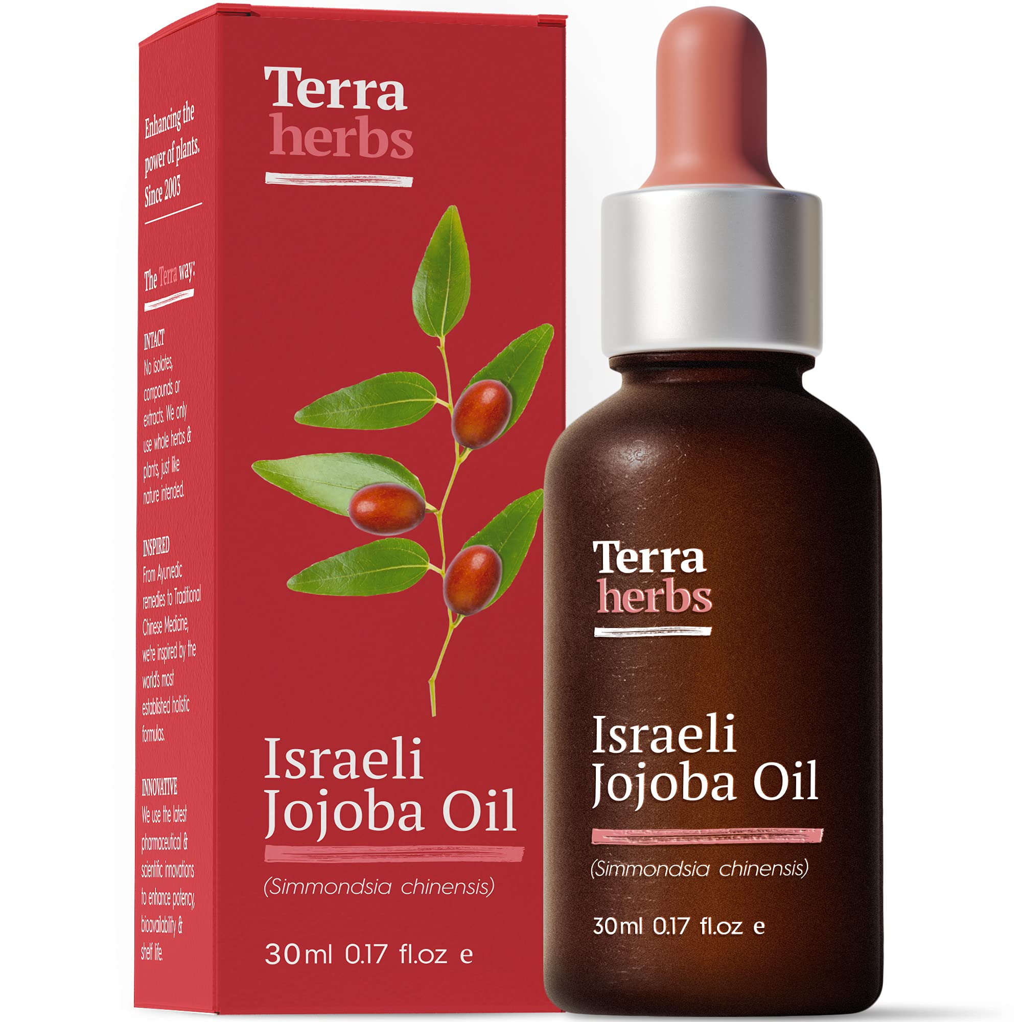 Jojoba Oil - 100% PURE Unrefined Jojoba Oil for Face, Organic Jojoba Oil for Hair, Hydrates, Fights Blemishes and Regulates Sebum Production Jojoba Oil for Skin, Cold-Pressed Jojoba Oil Organic