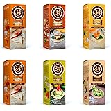 34 Degrees Cracker Variety Pack - 6 Assorted 4.5 Ounce Boxes - Natural, Sesame, Cracked Pepper, Whole Grain & Rosemary