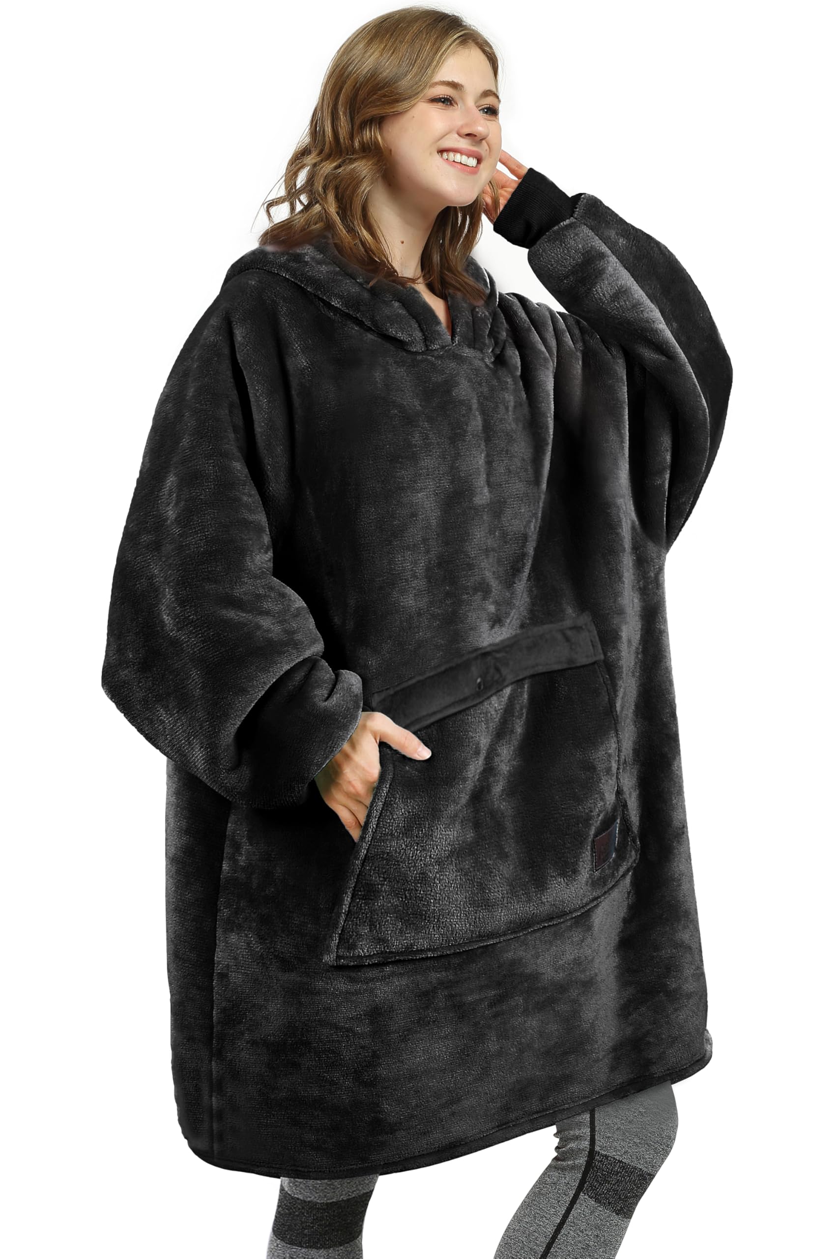 Catalonia Oversized Wearable Blanket Hoodie Sweatshirt, Comfortable Sherpa Lounging Pullover for Adults Men Women Teenagers Wife Girlfriend Gift Image Catalonia Oversized Wearable Blanket Hoodie Sweatshirt, Comfortable Sherpa Lounging Pullover for Adults Men Women Teenagers Wife Girlfriend Gift Image