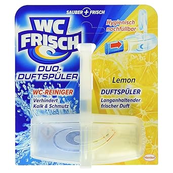 WC Frisch Duo-Aktiv Zitrone WC Reiniger + Duftspüler, 80 g
