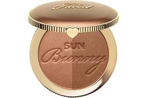 Too Faced Sun Bunny Bronzer | Buildable Highlighter + Bronzer Duo for Luminous Glow and Sun-Kissed Finish, 0.28 Ounce