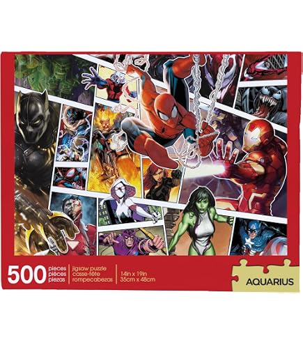 Clementoni Puzzle 500 Pezzi Fantastic Four - High Quality Collection Per Adulti E Ragazzi - Poster Incluso - Made In Italy 36x49 Cm