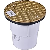 "Oatey 74127 3"" or 4"" PVC General Purpose Cleanout w/ 6"" BR Cover,", white