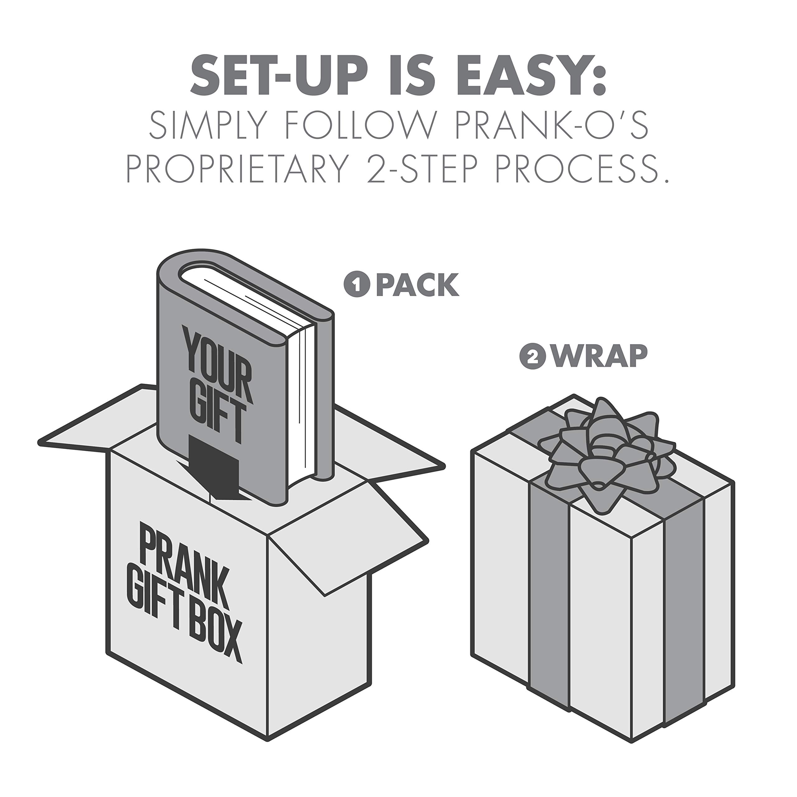 Prank-O Hide A Poo – Funniest Prank Gift Box | Hilarious Empty Gag Gift for White Elephant & Christmas 2025 | Funny Gift Box for Coworkers, Friends & Men Who Have Everything, As Seen on Shark Tank