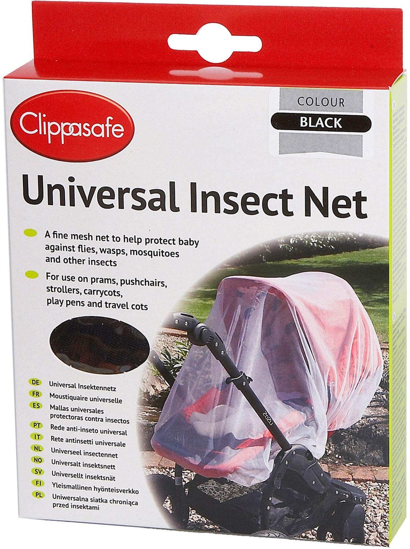 Clippasafe Universal Insect Net, Black