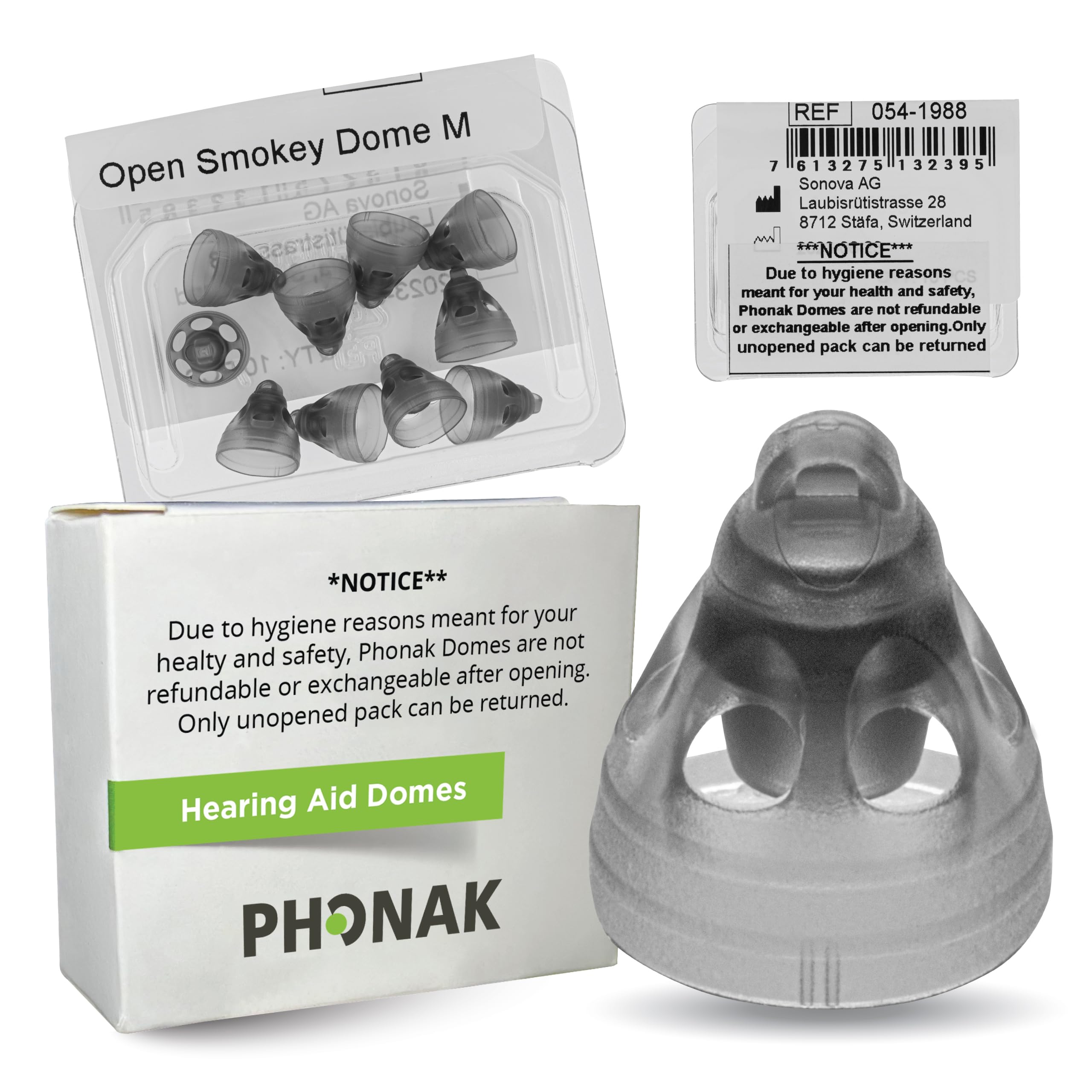 Mua Phonak Open Smokey Dome Medium (0.31 inch=8mm) 10 Domes, Genuine